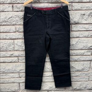 Men's Black Chino Pants - Classic Straight Fit